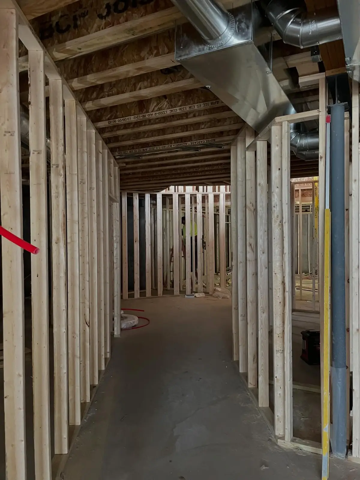 Framing for the lower level